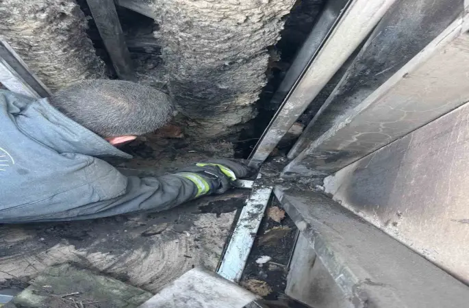 Van’da çatı yangını
