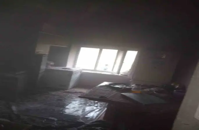 Van’da ev yangını
